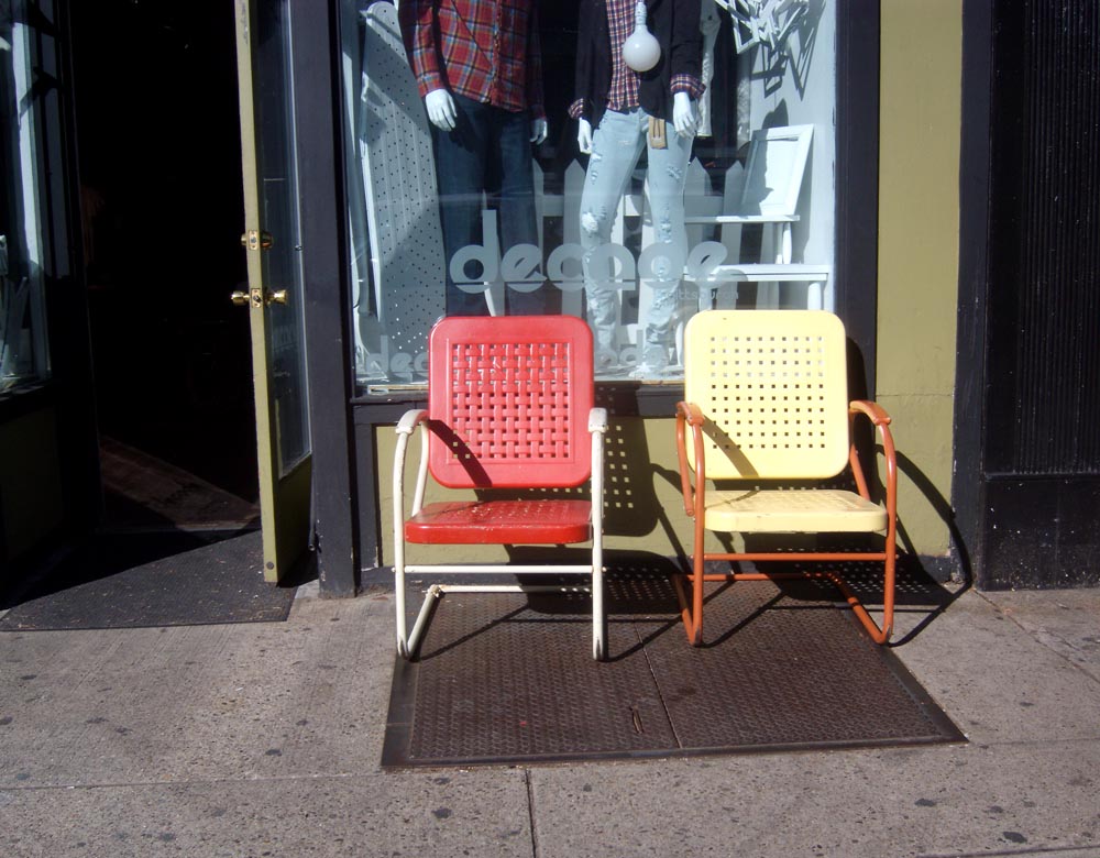 retro metal chairs