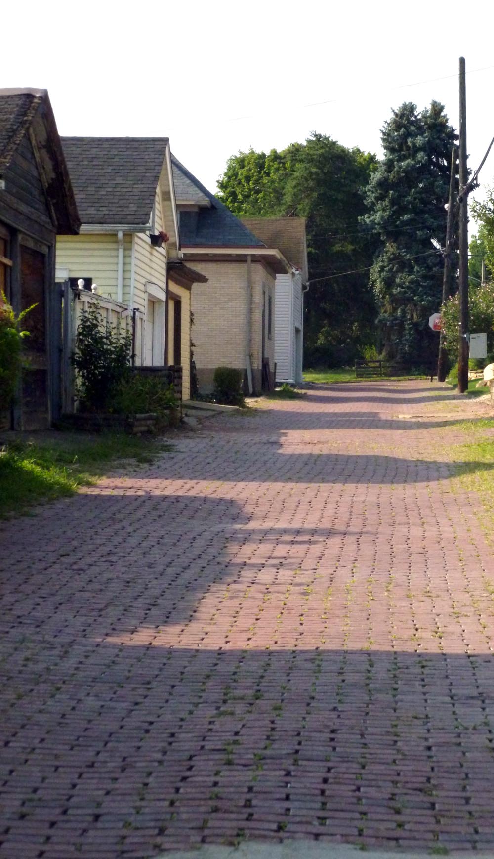 photo of brick alley