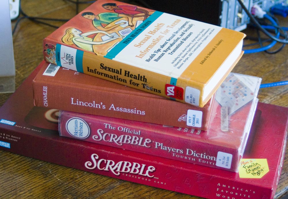 stack of books