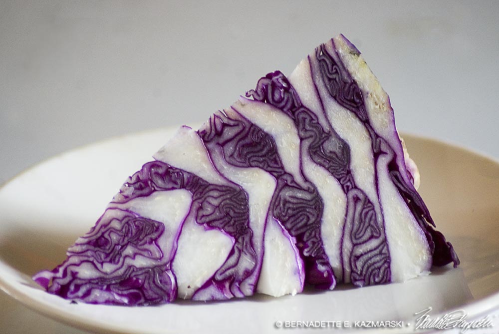 purple cabbage wedge