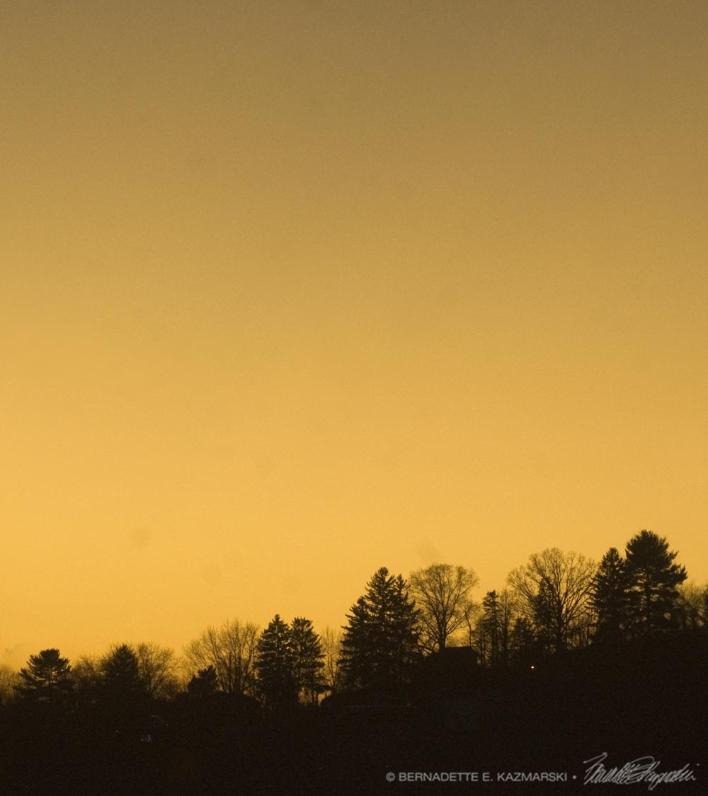 yellow sunset