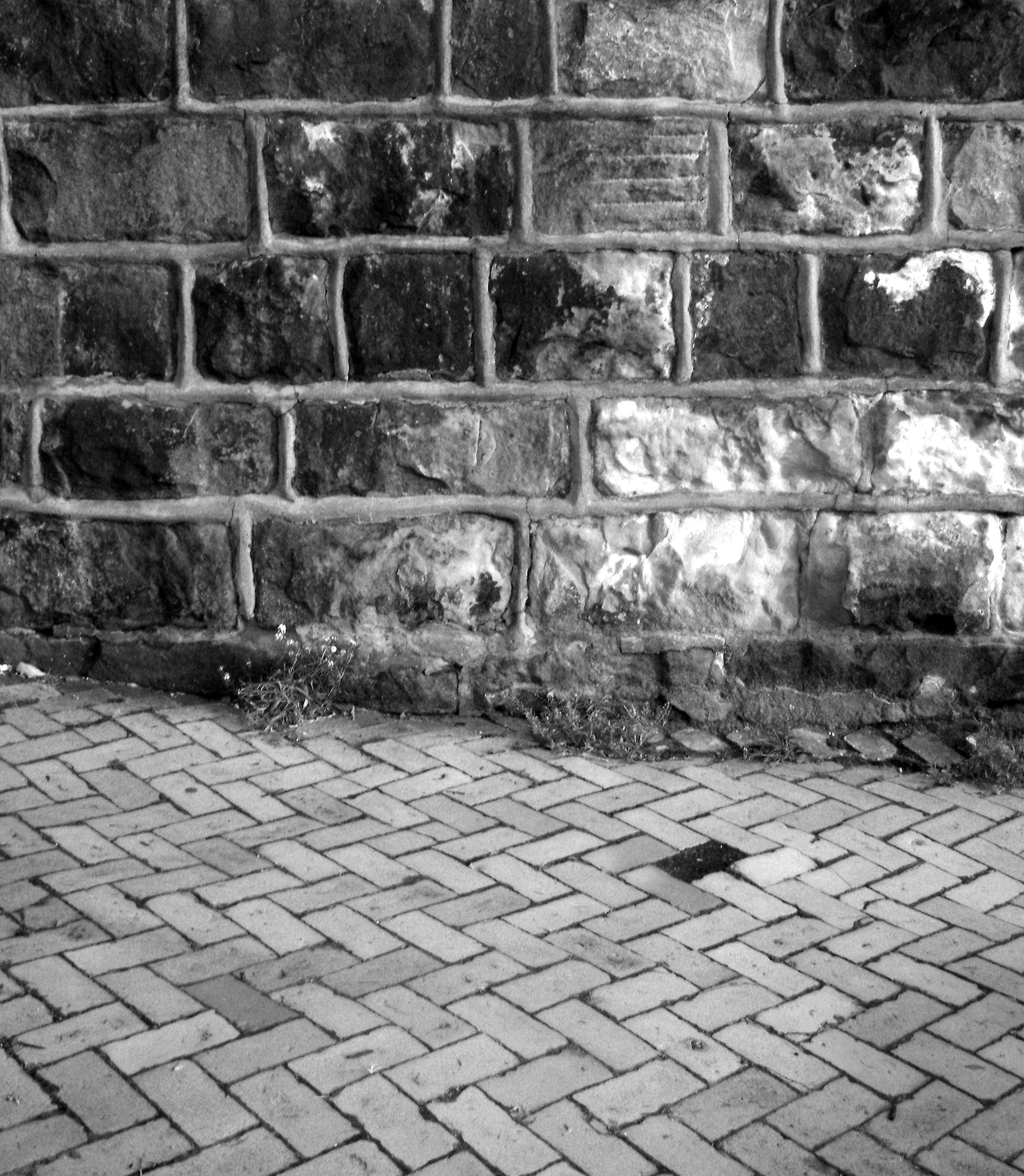 wall and bricks