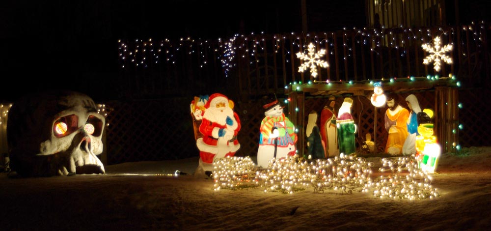 skulls at christmas