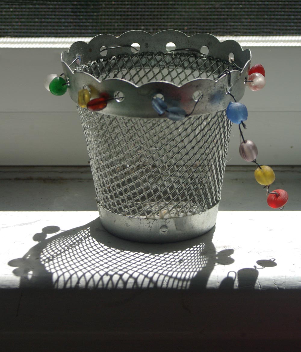 candle holder in sun