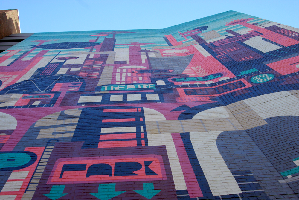 mural in downtown pittsburgh
