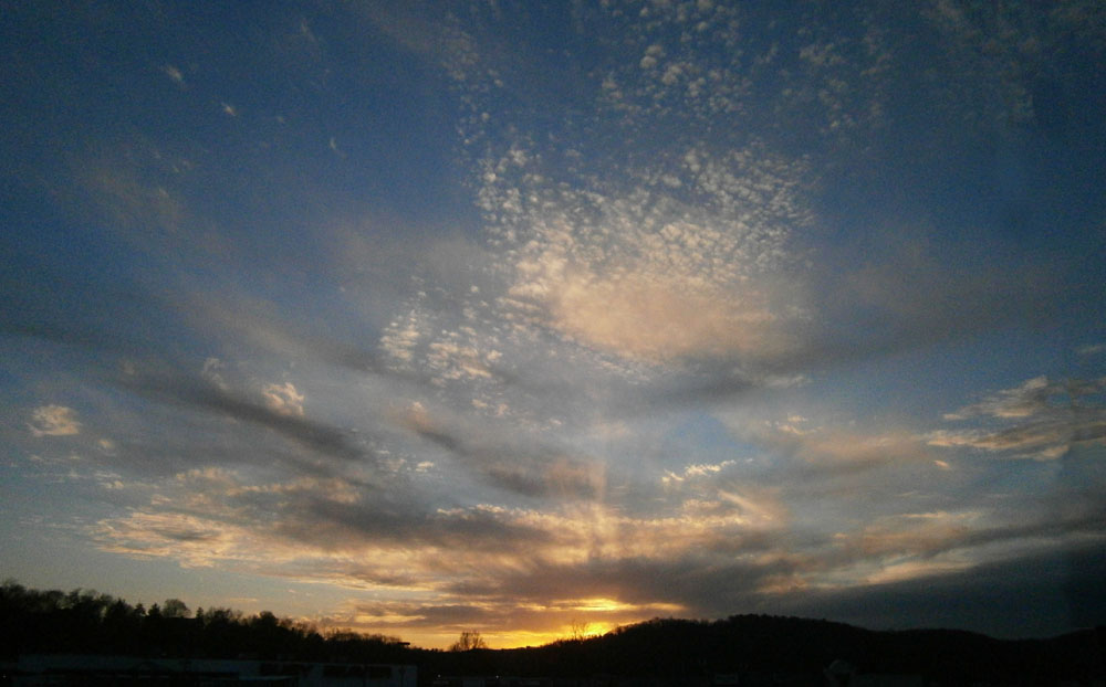 Sunset in many levels