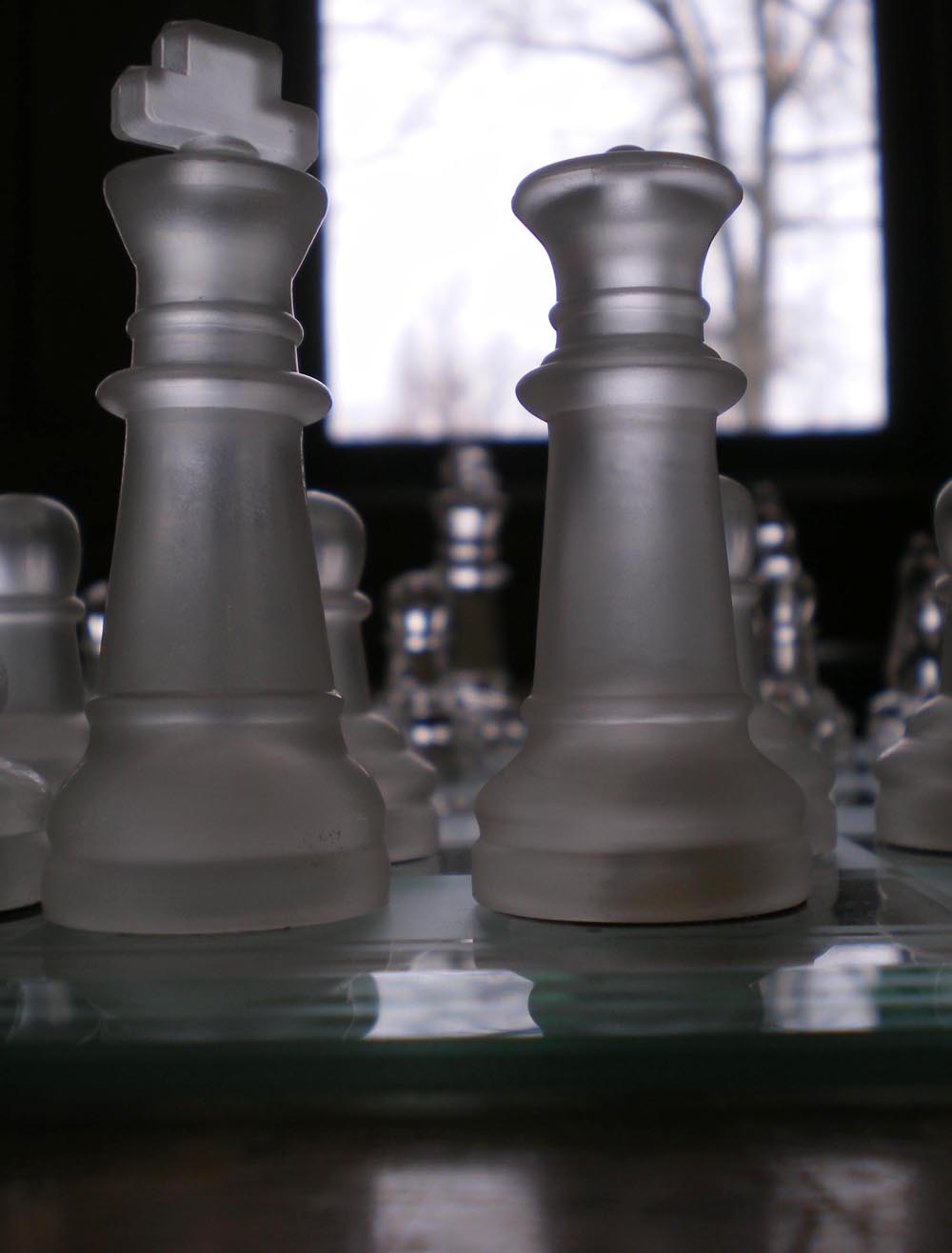 crystal chess set