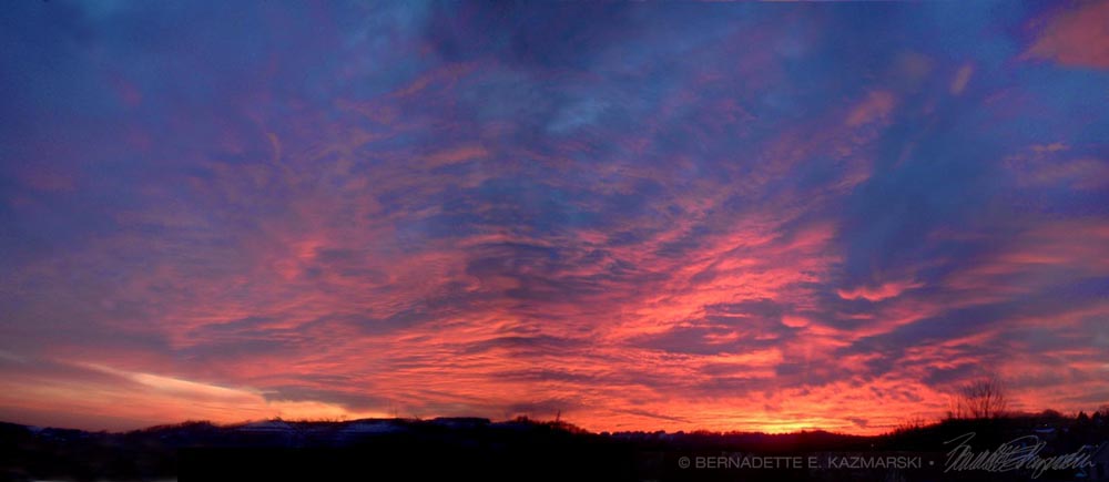 winter sunset