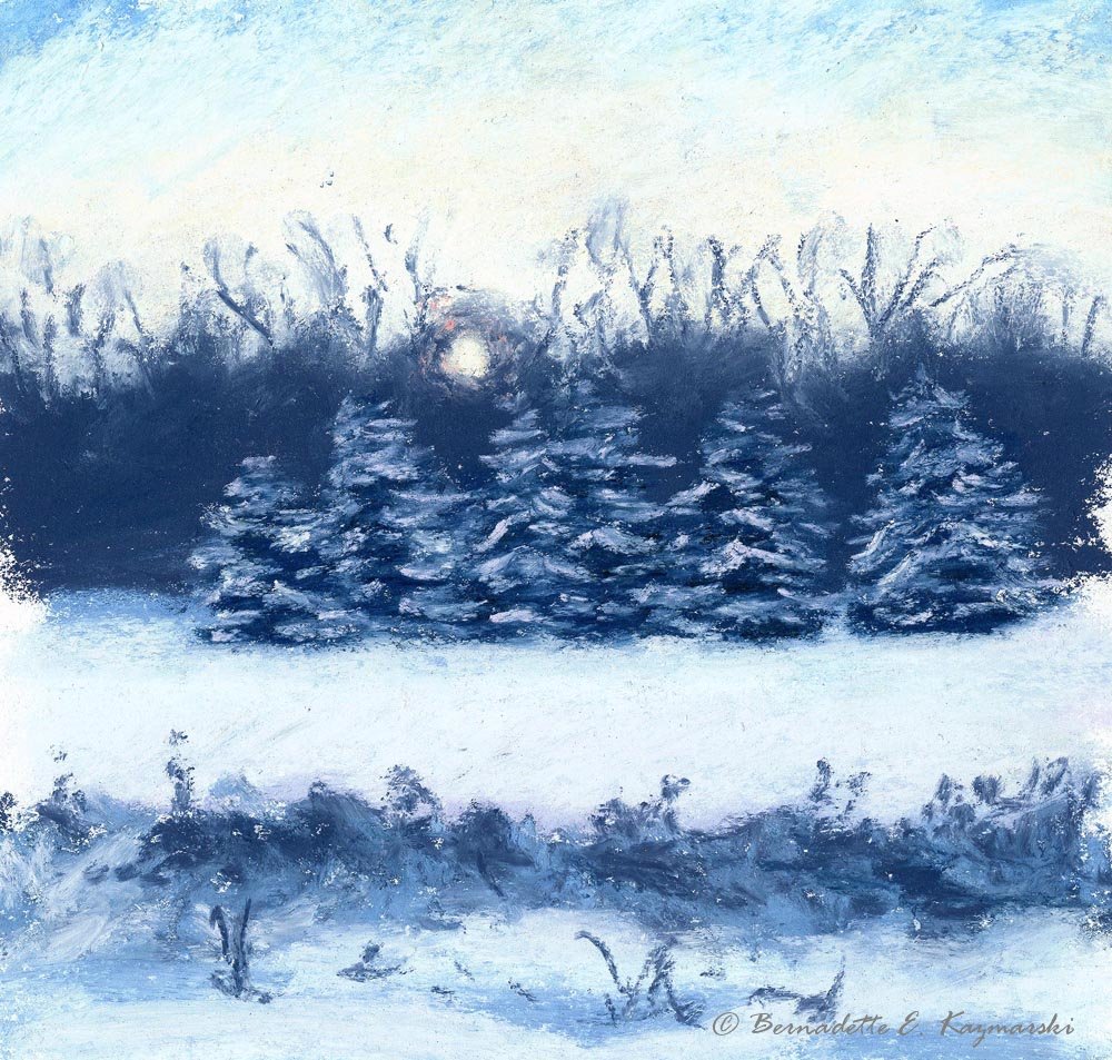 pastel paitning of solstice
