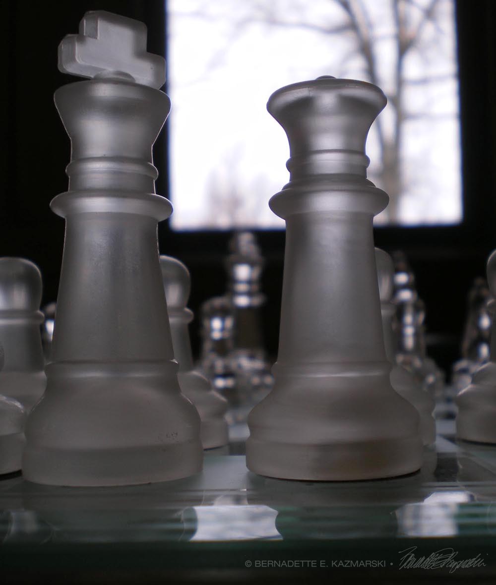 Crystal chess set