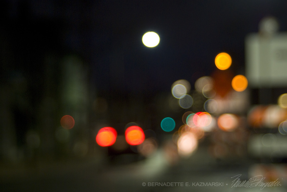 bokeh traffic lights