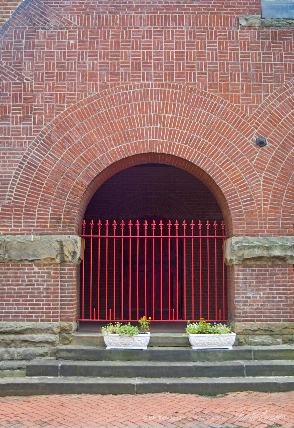 brickwork church facade