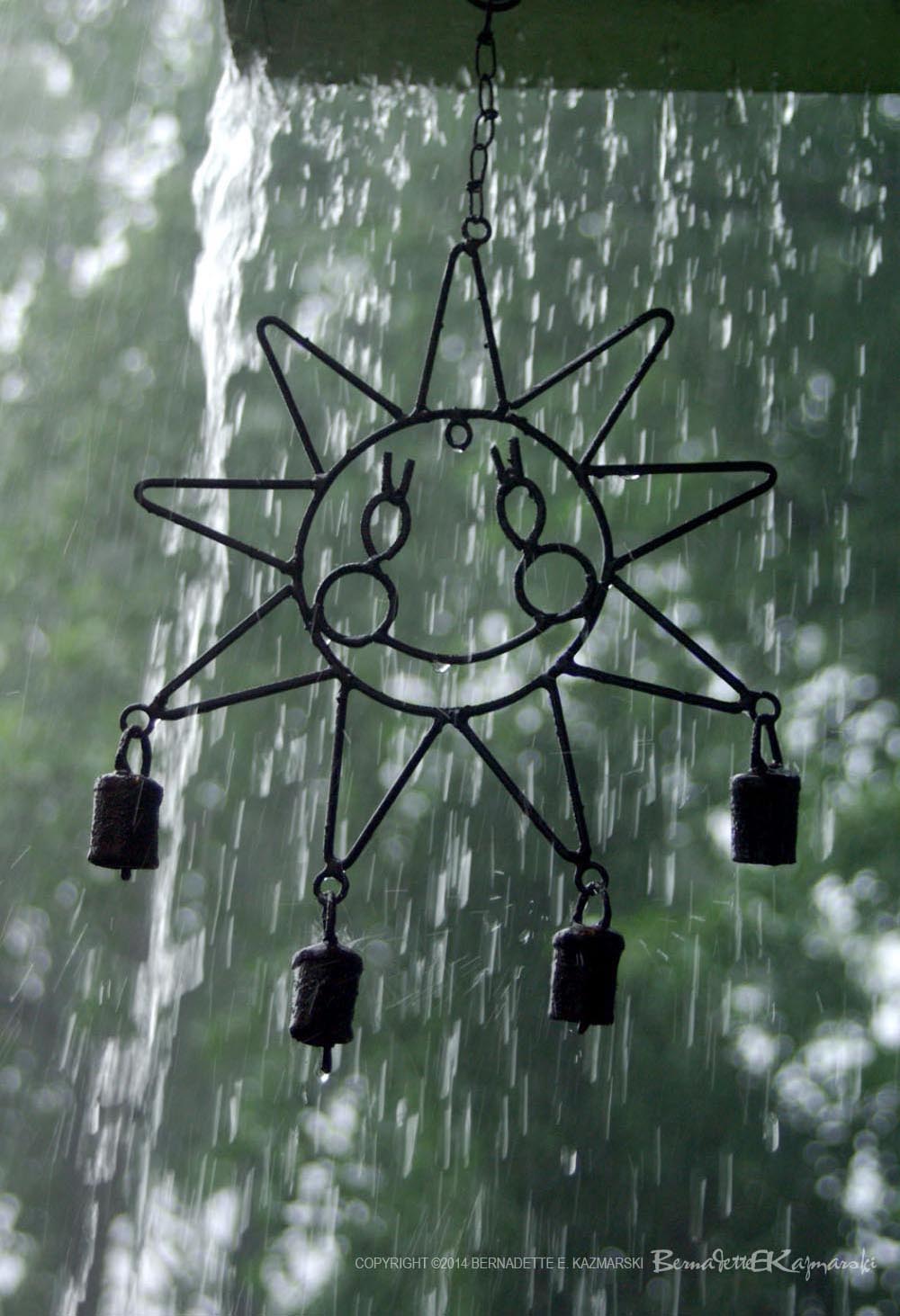 rain falling