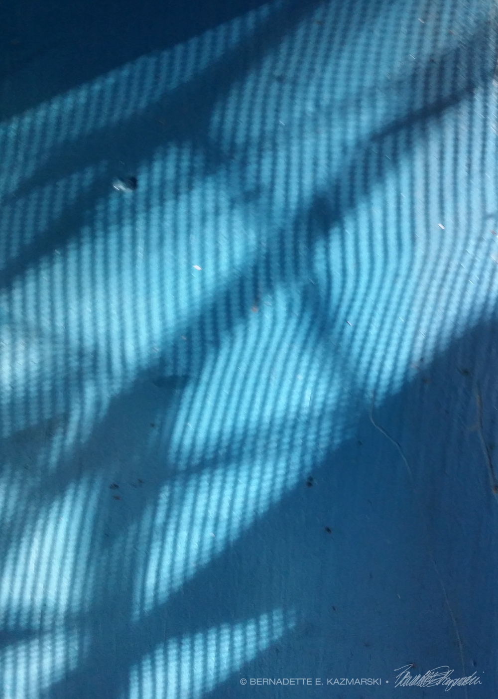 shadows on wood door