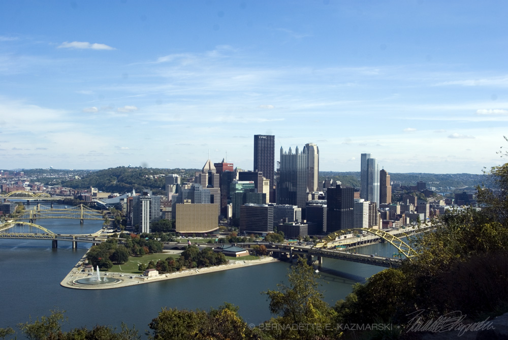 Downtown Pittsburgh on a lovely October day.