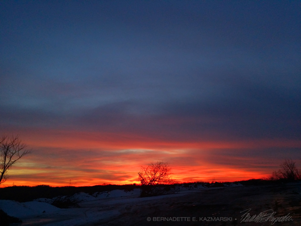 winter sunset