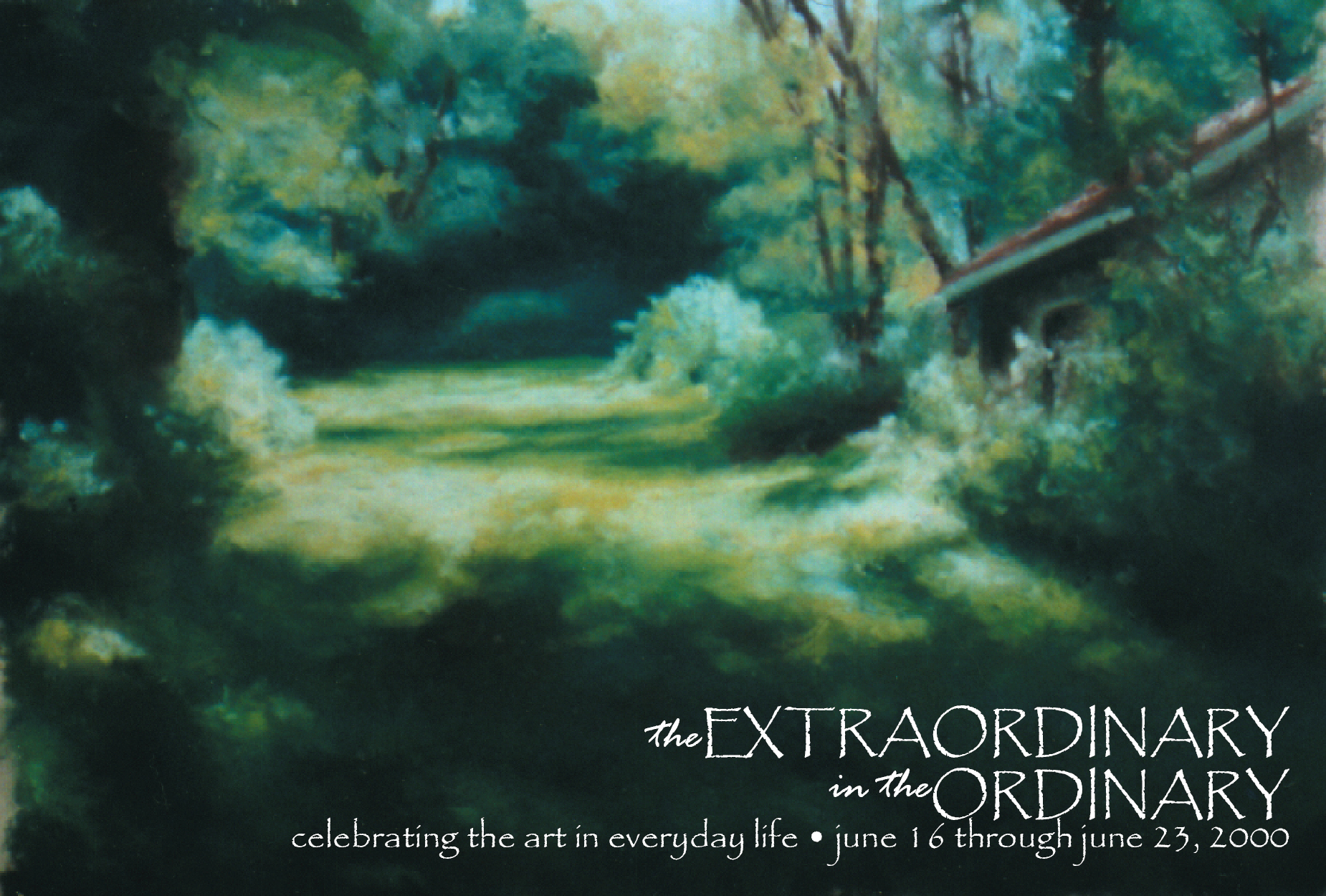 The post card invitation to my first solo exhibit.