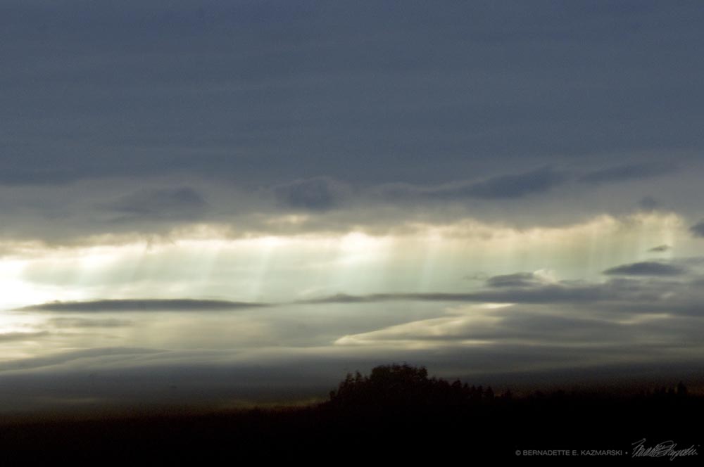 Dark sunset