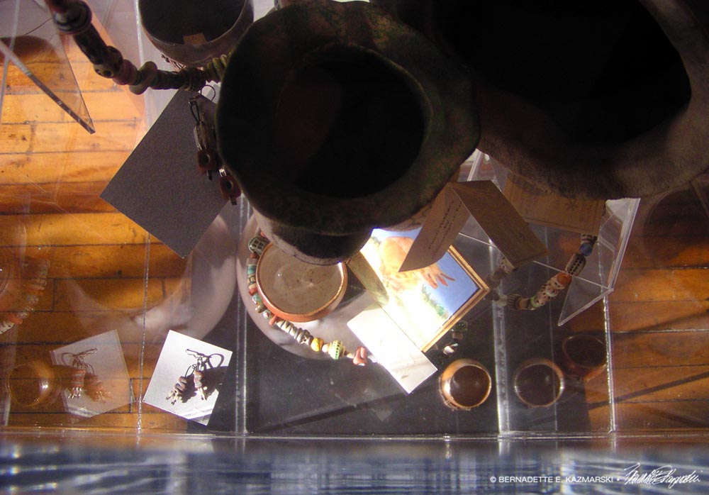 jewelry case in gallery