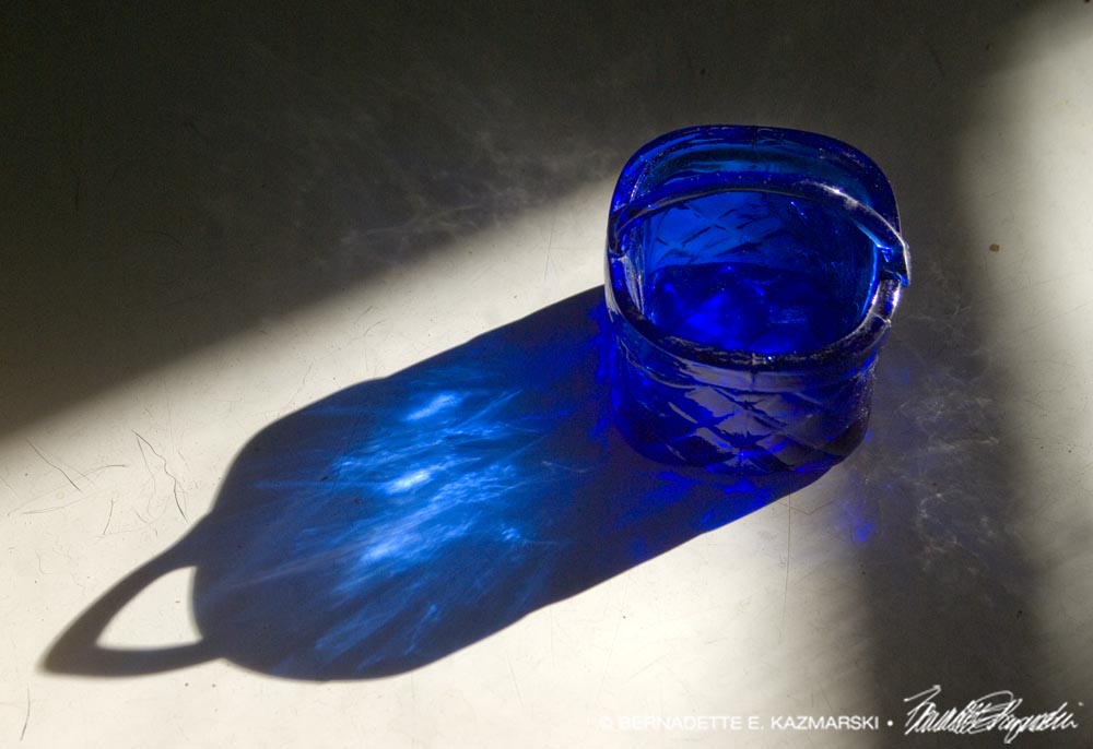 blue glass patterns